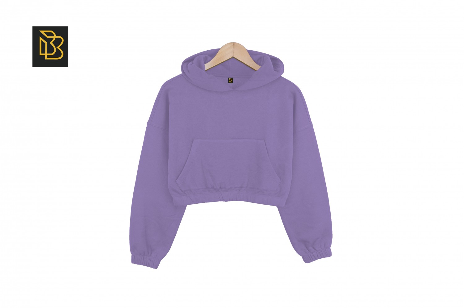 GIrl's Crop Top Hoodie with elastic cuffs and bottom